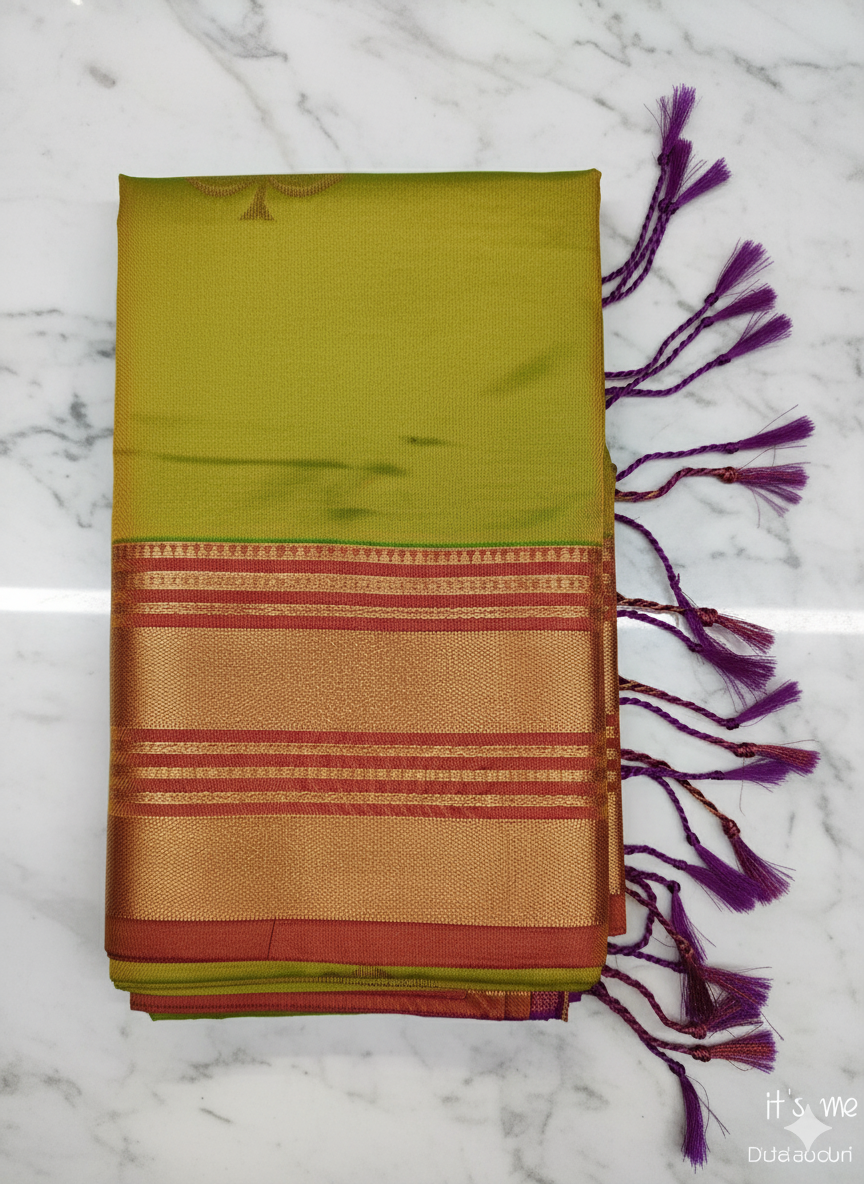 Traditional Kanchipuram Semi Silk Saree