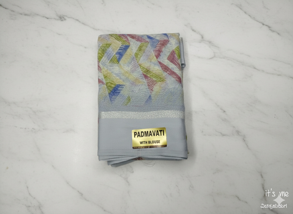 Padmavati Floral Printed Saree with Blouse