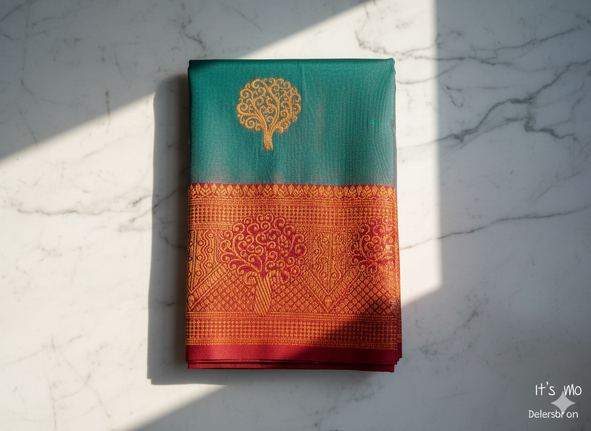 MYSORE  Silk Saree with Tree Motif Design