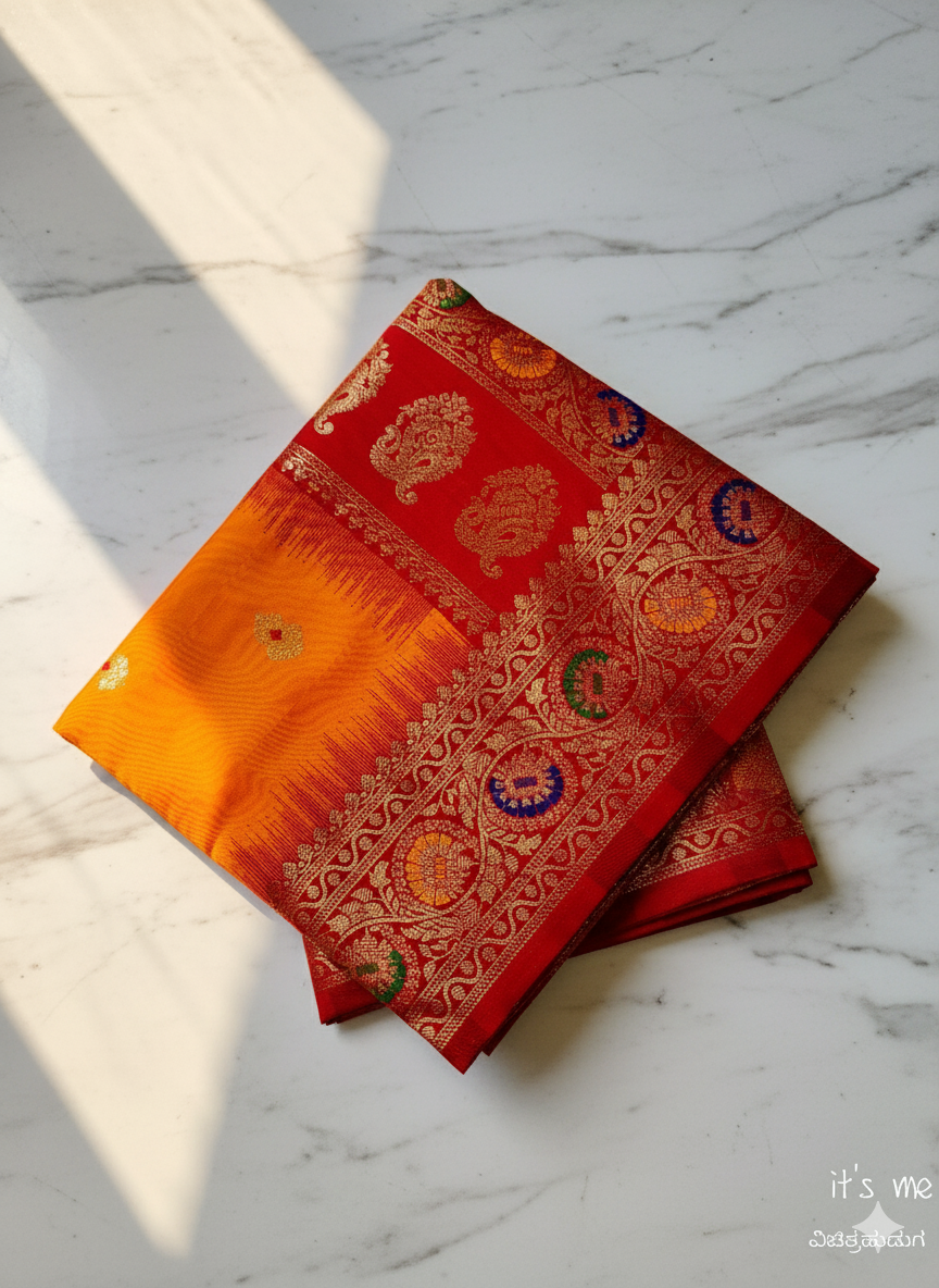 KANJIVARAM SEMI SILK SAREE