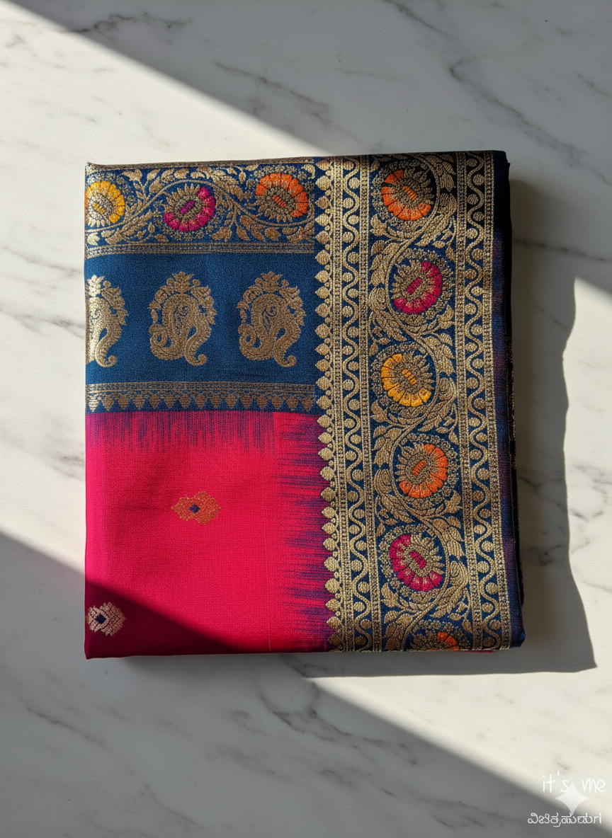 KANJIVARAM SEMI SILK SAREE
