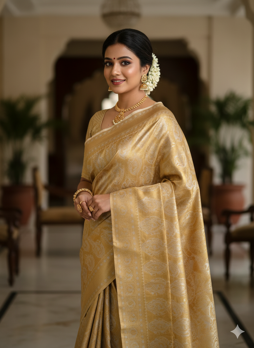 KANJIWARAM SEMI SILK SAREE