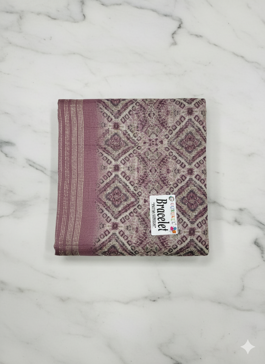 Elegant Green Printed Cotton Saree with Leaf Motif Design