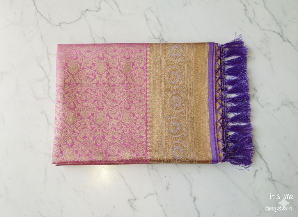 KANJIWARAM SEMI SILK SAREE