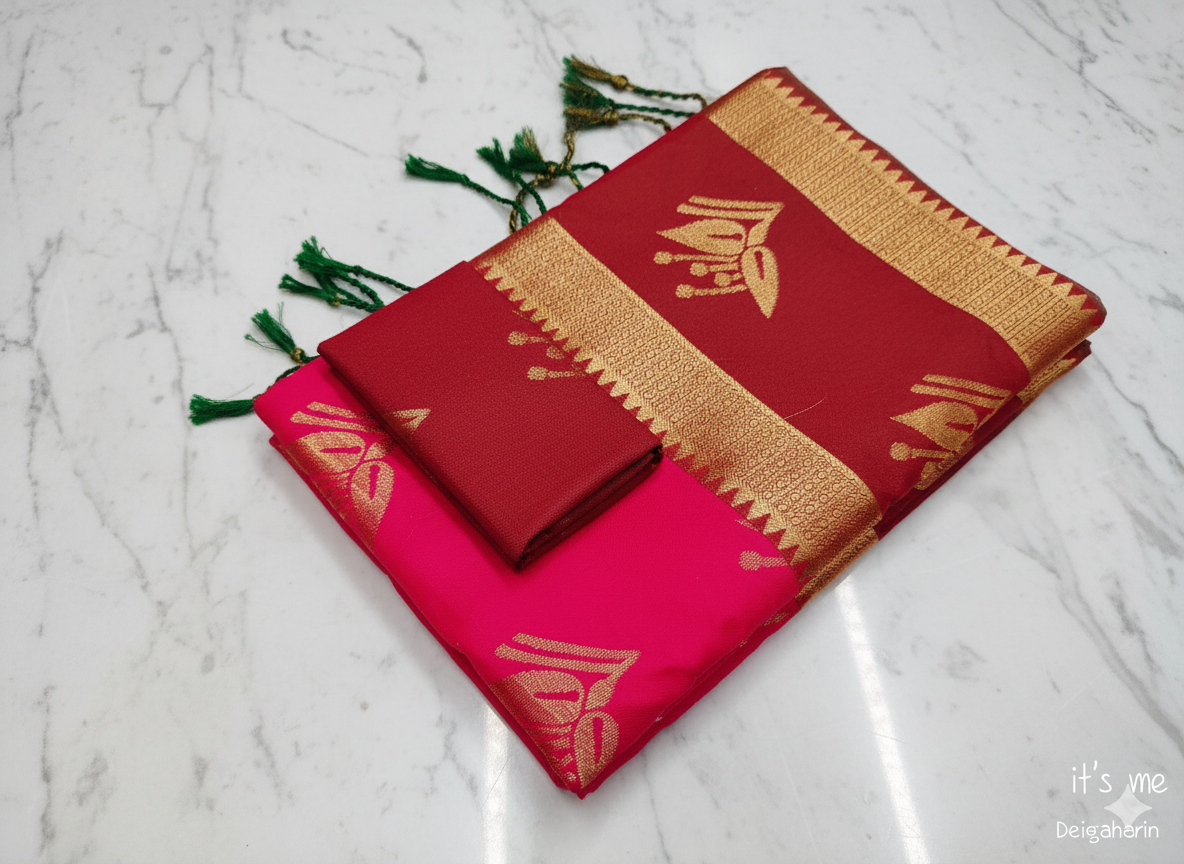 Traditional Kanchipuram Semi Silk Saree