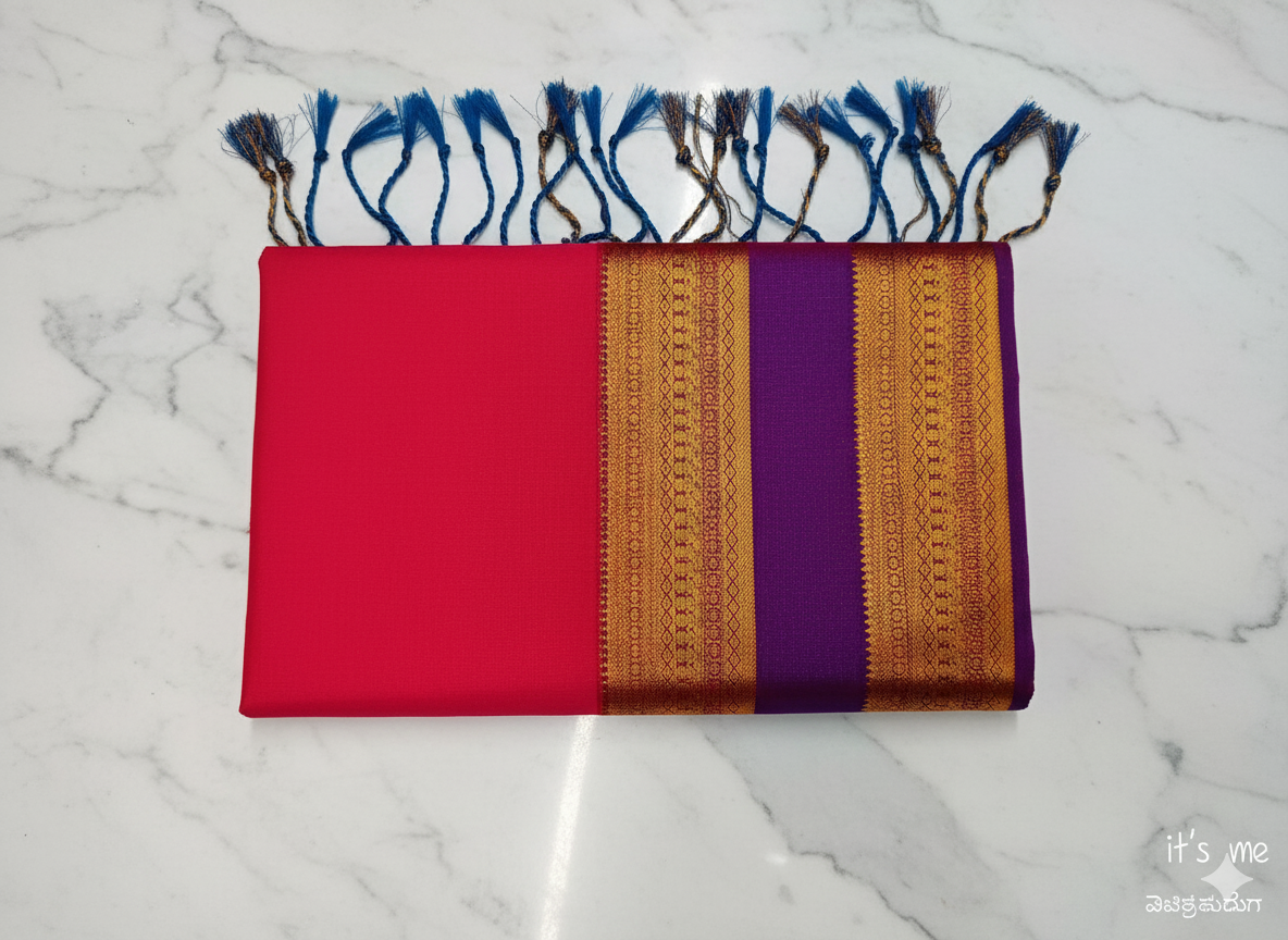 Traditional Kanchipuram Semi Silk Saree