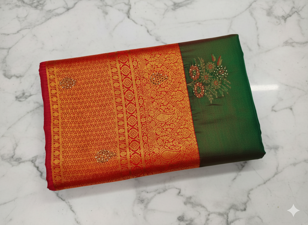 Elegant Kuttu Silk Saree – Traditional Weave with Modern Grace