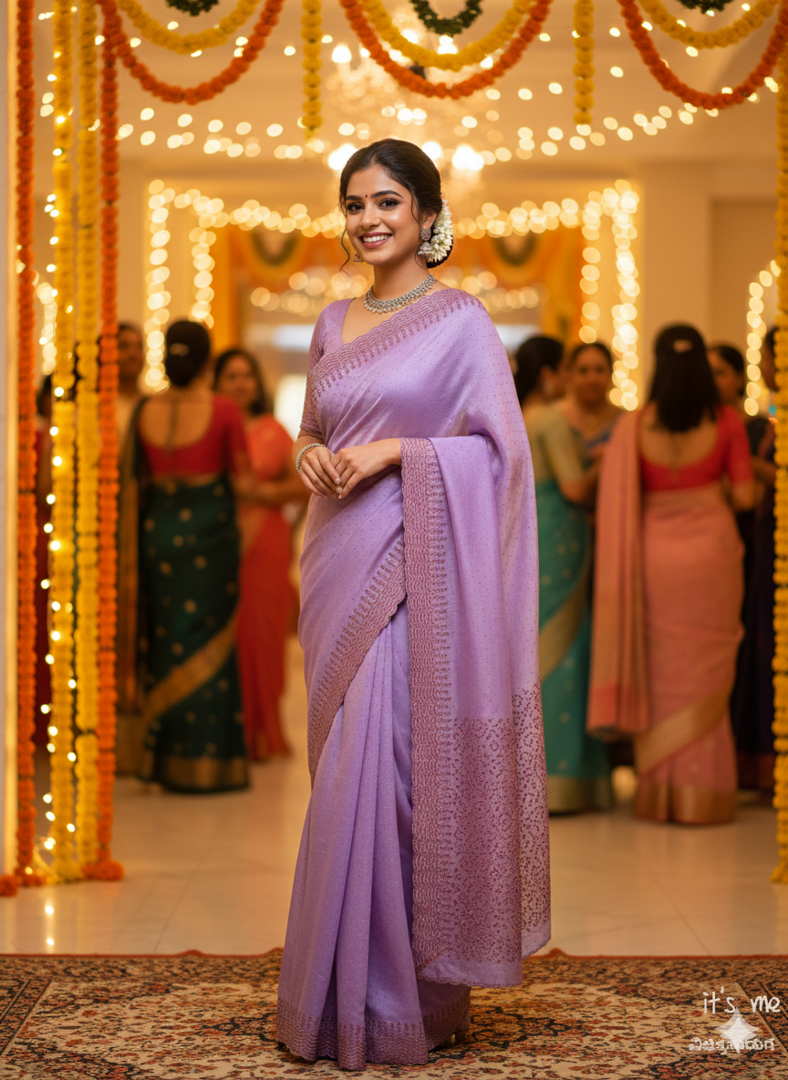 Embellished Partywear Saree