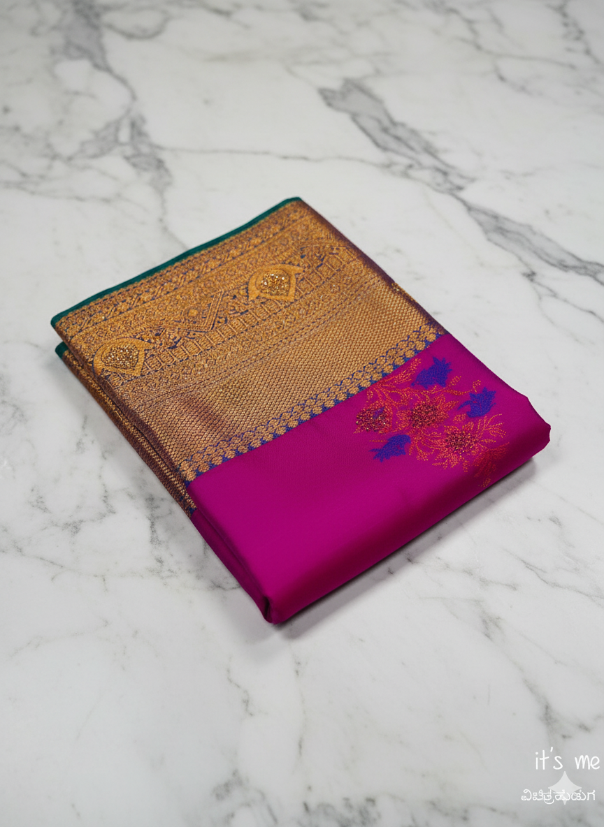 Elegant Kuttu Silk Saree – Traditional Weave with Modern Grace