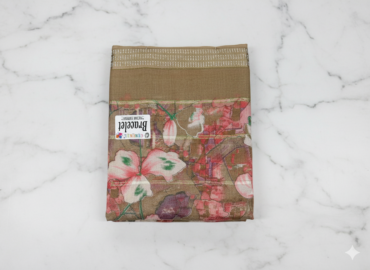 Bracelet Printed Saree (with Extra Border)