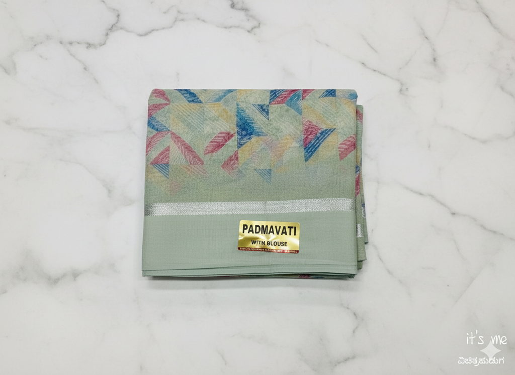 Padmavati Floral Printed Saree with Blouse