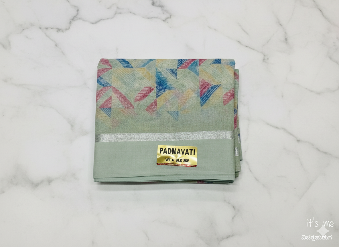 Padmavati Floral Printed Saree with Blouse