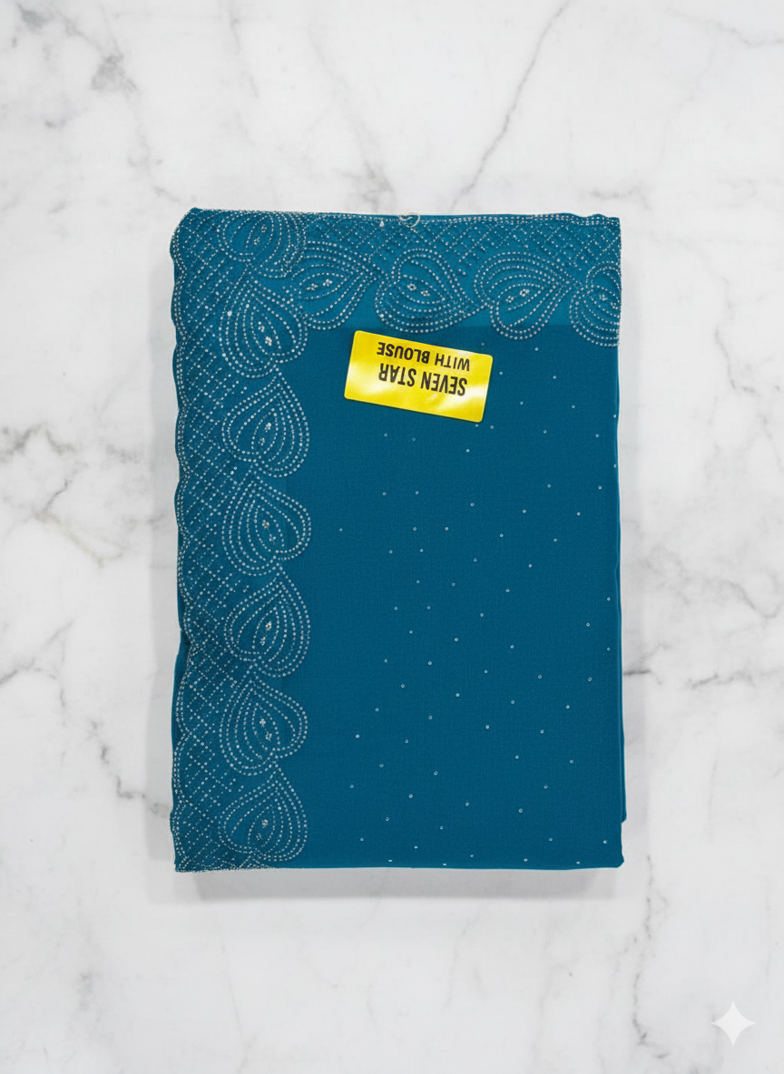 Stone Work Georgette Saree