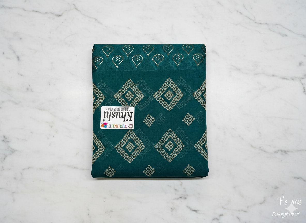 Elegant Green Printed Cotton Saree with Leaf Motif Design