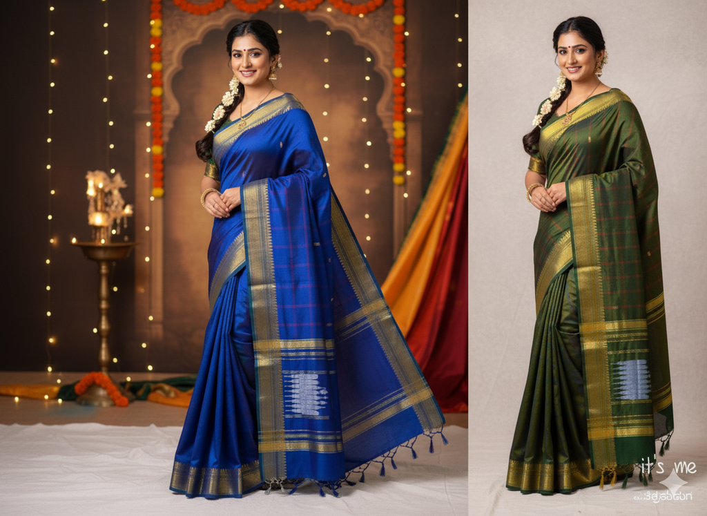 Traditional Silk Saree with Rich Border