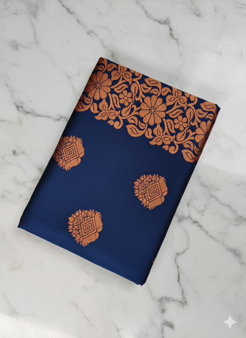 Semi Silk Saree With Zari Weaving