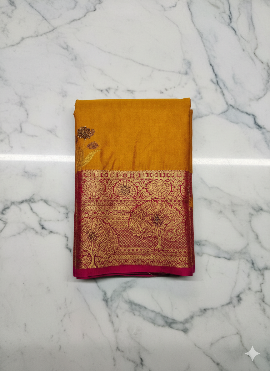 Elegant Kuttu Silk Saree – Traditional Weave with Modern Grace
