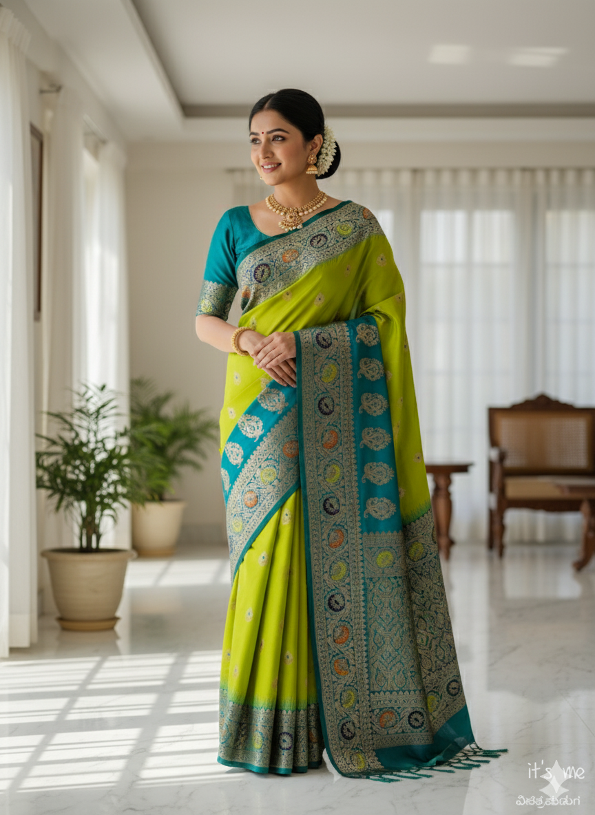 KANJIVARAM SEMI SILK SAREE