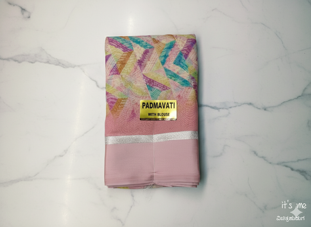 Padmavati Floral Printed Saree with Blouse