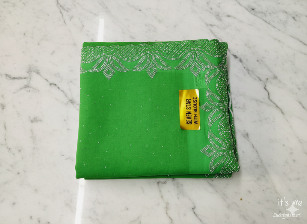 Stone Work Georgette Saree