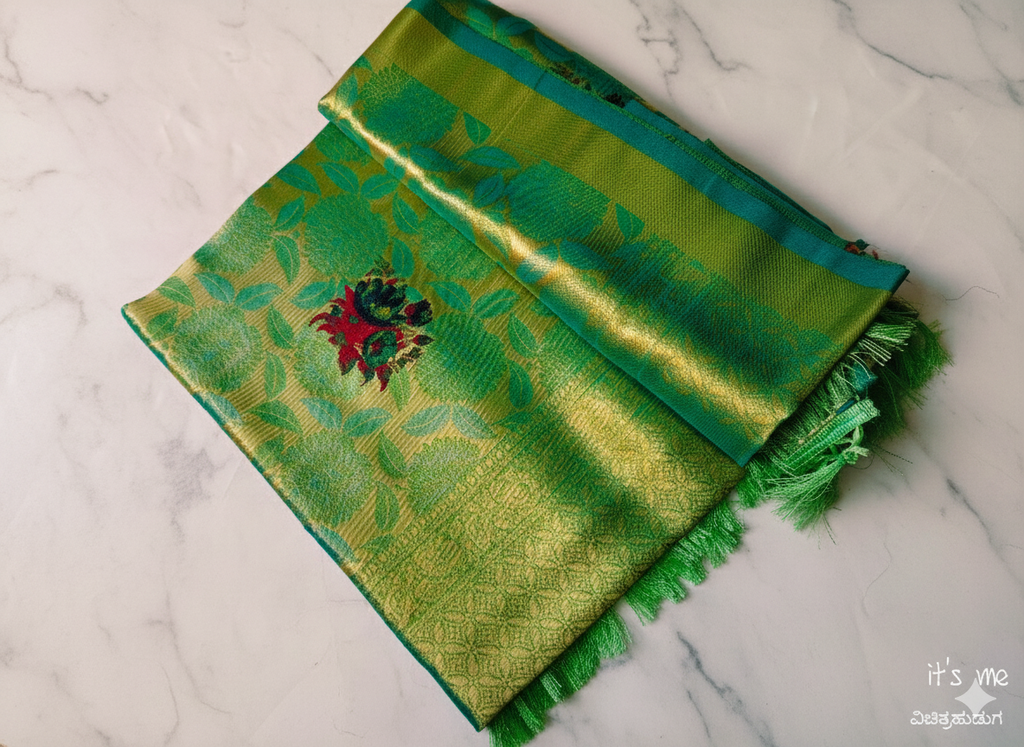 KANJIWARAM SEMI SILK SAREE
