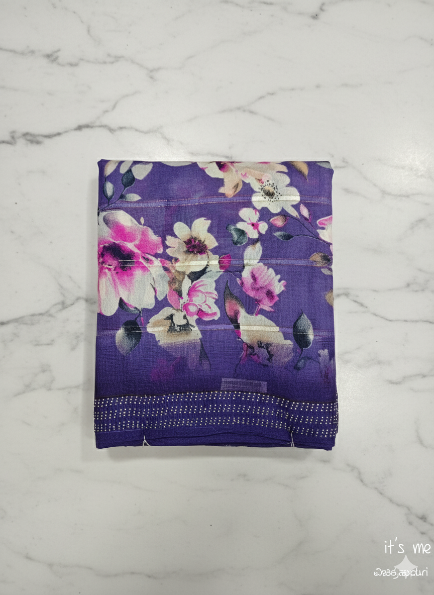 Bracelet Printed Saree (with Extra Border)