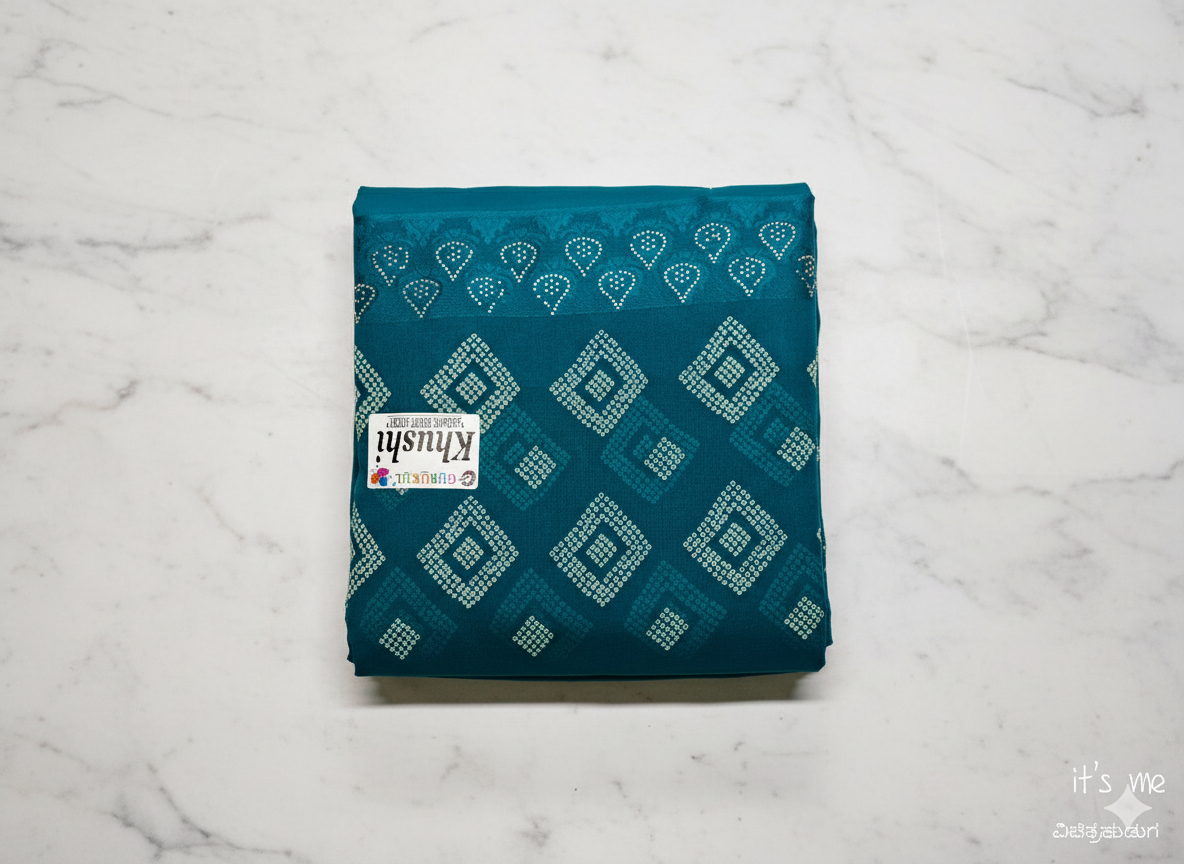 Elegant Green Printed Cotton Saree with Leaf Motif Design