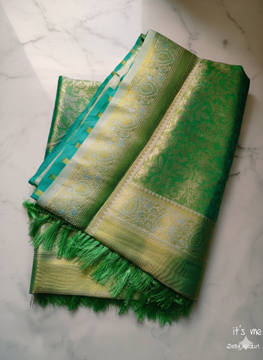 KANJIWARAM SEMI SILK SAREE