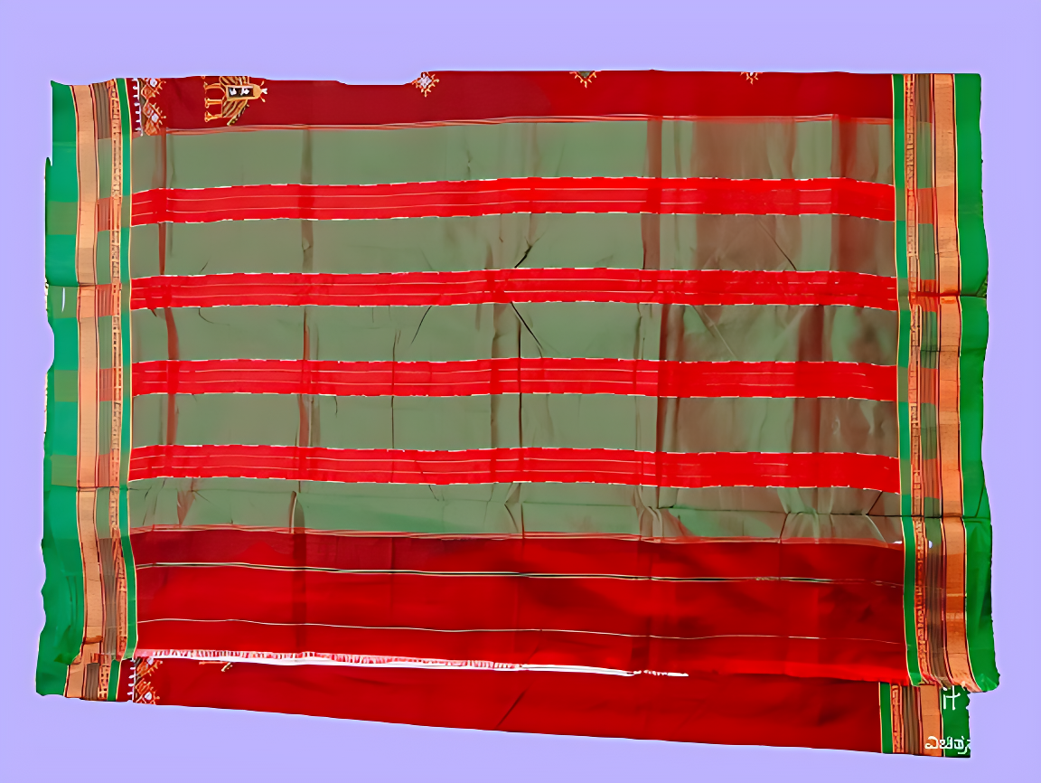Kasuti Work ilkal Sarees with Running blouse piece for Womens