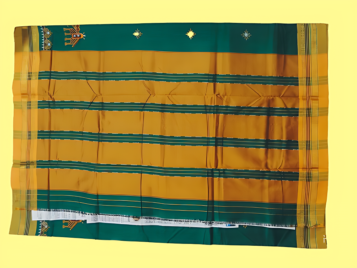 Kasuti Work ilkal Sarees with Running blouse piece for Womens