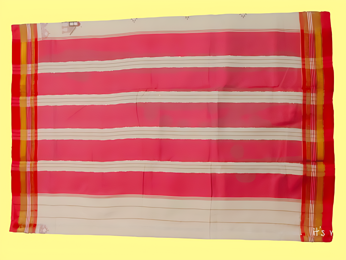 Kasuti Work ilkal Sarees with Running blouse piece for Womens