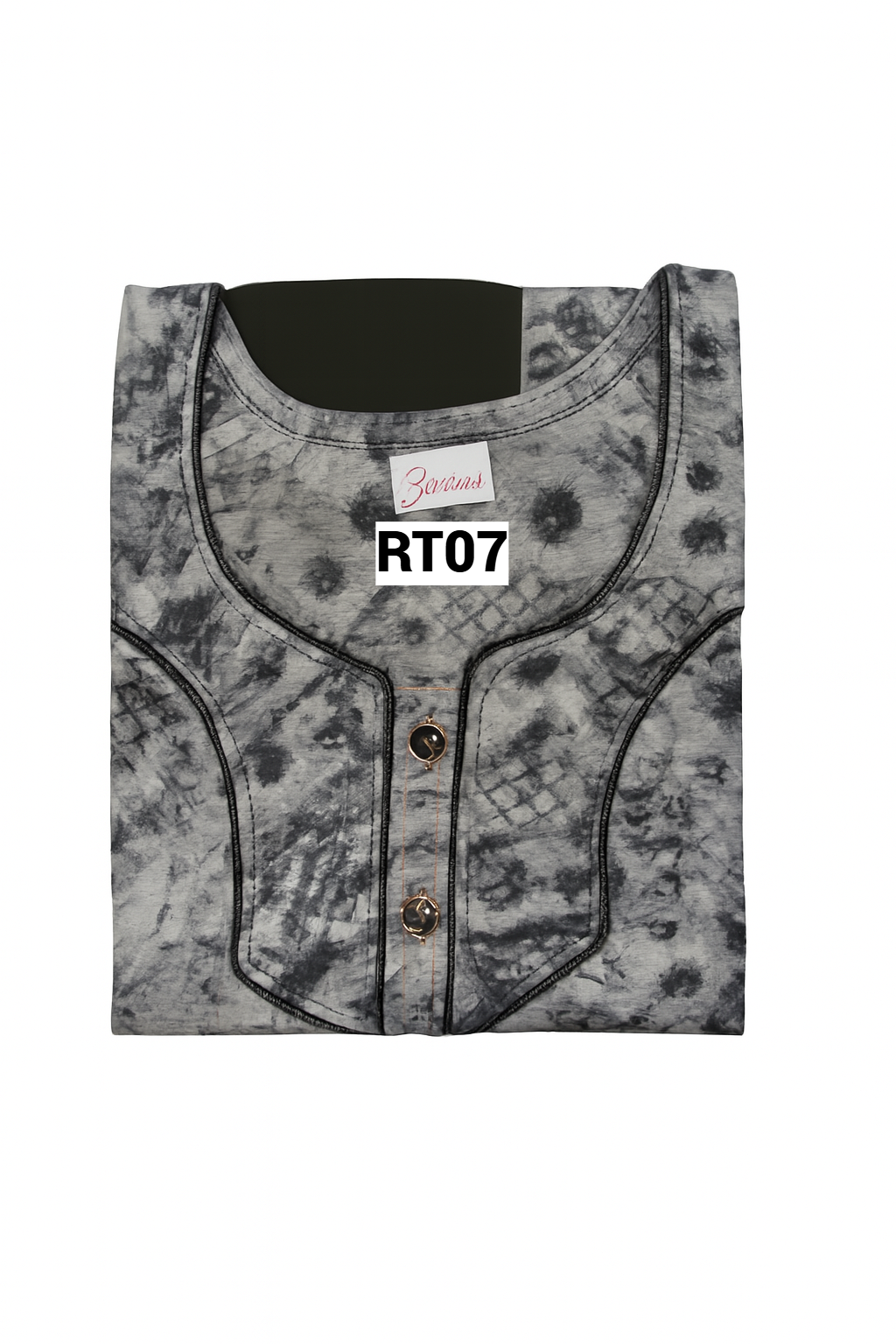 SPUN Cotton Blend  Floral Print Nighty, Free Size, Multi Colour for Womens