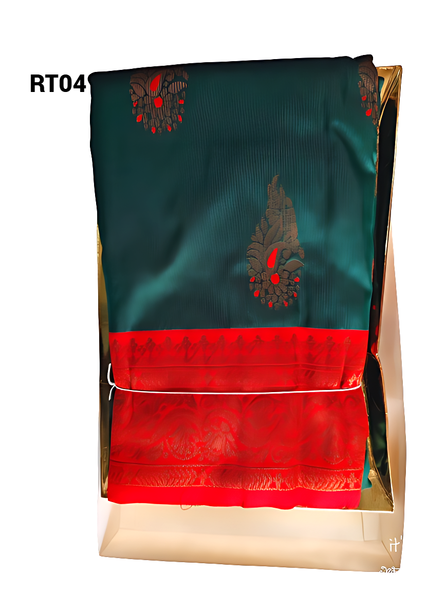 Elegant Traditional Soft Silk Saree multicolour