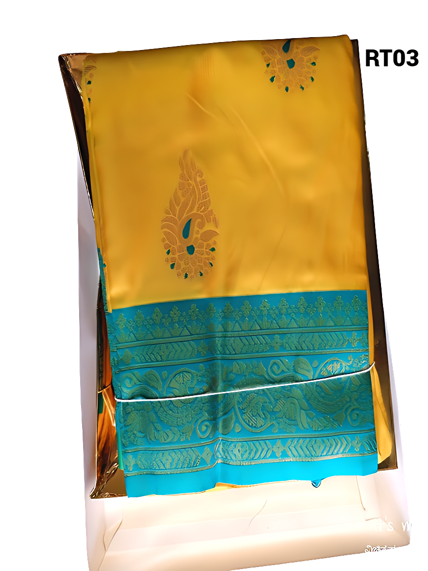 Elegant Traditional Soft Silk Saree multicolour